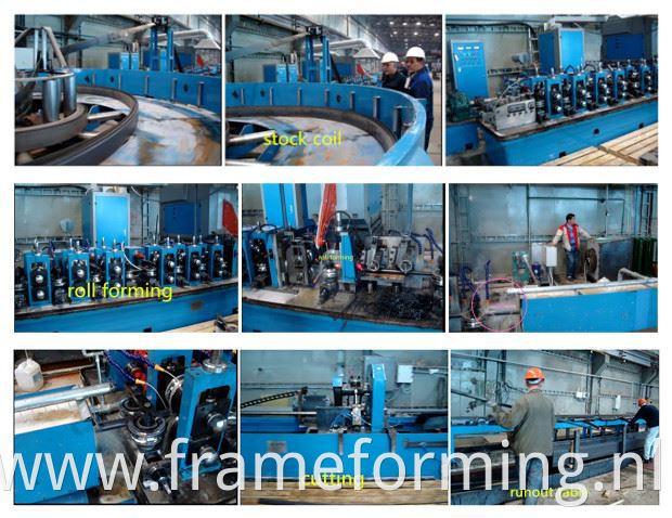 working flow of carbon steel pipe making machine